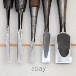 Japanese Chisel Nomi Carpenter Tool Set of 11 Hand Tool wood working #223