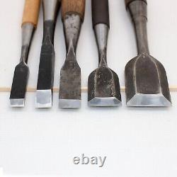 Japanese Chisel Nomi Carpenter Tool Set of 11 Hand Tool wood working #231