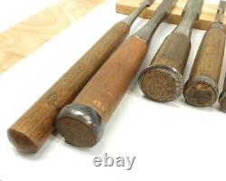 Japanese Chisel Nomi Carpenter Tool Set of 12 Hand Tool wood working