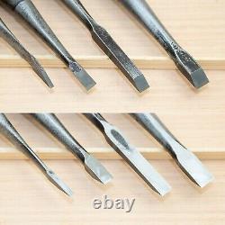 Japanese Chisel Nomi Carpenter Tool Set of 12 Hand Tool wood working #249
