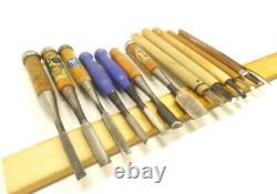 Japanese Chisel Nomi Carpenter Tool Set of 13 Hand Tool wood working
