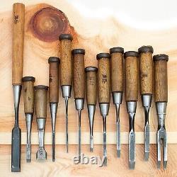 Japanese Chisel Nomi Carpenter Tool Set of 13 Hand Tool wood working #215