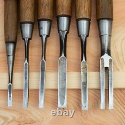 Japanese Chisel Nomi Carpenter Tool Set of 13 Hand Tool wood working #215