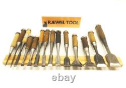 Japanese Chisel Nomi Carpenter Tool Set of 14 Hand Tool wood working