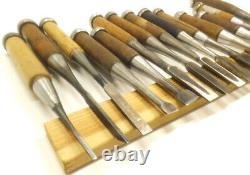 Japanese Chisel Nomi Carpenter Tool Set of 14 Hand Tool wood working