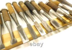 Japanese Chisel Nomi Carpenter Tool Set of 14 Hand Tool wood working