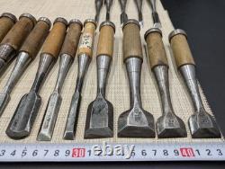 Japanese Chisel Nomi Carpenter Tool Set of 18 Hand Tool wood working R3064-78