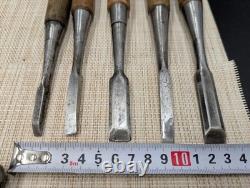 Japanese Chisel Nomi Carpenter Tool Set of 18 Hand Tool wood working R3064-78