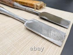 Japanese Chisel Nomi Carpenter Tool Set of 2 Hand Tool wood working LONG 0829