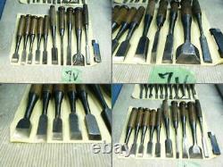 Japanese Chisel Nomi Carpenter Tool Set of 21 Hand Tool wood working No. 2