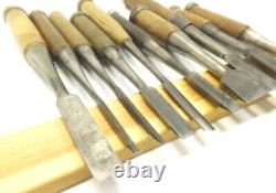 Japanese Chisel Nomi Carpenter Tool Set of 22 Hand Tool wood working