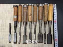 Japanese Chisel Nomi Carpenter Tool Set of 25 Hand Tool wood working R3111