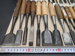 Japanese Chisel Nomi Carpenter Tool Set of 25 Hand Tool wood working R3111