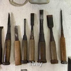 Japanese Chisel Nomi Carpenter Tool Set of 25 Woodworking Hand Tool