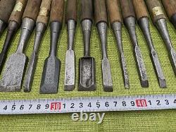 Japanese Chisel Nomi Carpenter Tool Set of 30 Hand Tool wood working #888