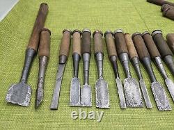 Japanese Chisel Nomi Carpenter Tool Set of 30 Hand Tool wood working #888