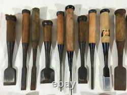 Japanese Chisel Nomi Carpenter Tool Set of 32 Woodworking Hand Tool