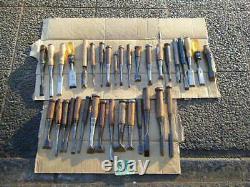 Japanese Chisel Nomi Carpenter Tool Set of 35 Hand Tool wood working