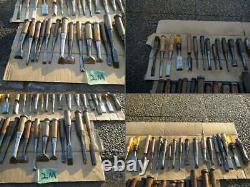 Japanese Chisel Nomi Carpenter Tool Set of 35 Hand Tool wood working