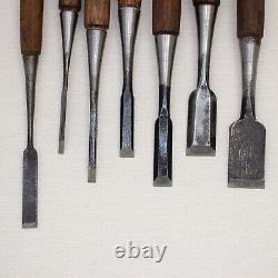 Japanese Chisel Nomi Carpenter Tool Set of 7 Hand Tool wood working #241
