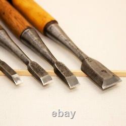 Japanese Chisel Nomi Carpenter Tool Set of 7 Hand Tool wood working #325