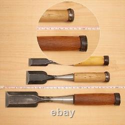 Japanese Chisel Nomi Carpenter Tool Set of 7 Hand Tool wood working #364