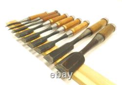 Japanese Chisel Nomi? Carpenter Tool Set of 9 Hand Tool wood working