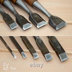 Japanese Chisel Nomi Carpenter Tool Set of 9 Hand Tool wood working #262