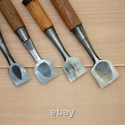 Japanese Chisel Nomi Carpenter Tool Set of 9 Hand Tool wood working #288