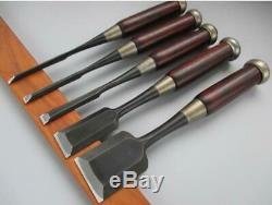 Japanese Chisel Nomi Carpentry Woodworking Tool DIY 5 Set F/S From Japan. (MH67)