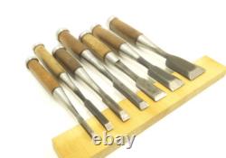 Japanese Chisel Nomi Miyanaga etc Carpenter Tool Set of 7 wood working