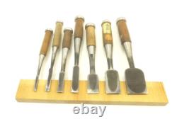 Japanese Chisel Nomi Miyanaga etc Carpenter Tool Set of 7 wood working