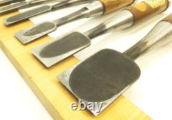 Japanese Chisel Nomi Miyanaga etc Carpenter Tool Set of 7 wood working