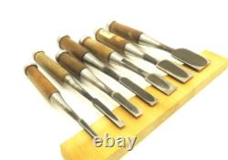 Japanese Chisel Nomi Miyanaga etc Carpenter Tool Set of 7 wood working