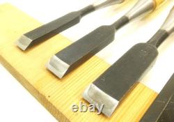 Japanese Chisel Nomi Oouchi Carpenter Tool Set of 5 wood working Hand Tools