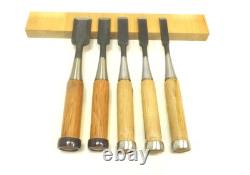 Japanese Chisel Nomi Oouchi Carpenter Tool Set of 5 wood working Hand Tools