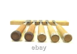 Japanese Chisel Nomi Oouchi Carpenter Tool Set of 5 wood working Hand Tools