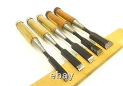 Japanese Chisel Nomi Oouchi Carpenter Tool Set of 5 wood working Hand Tools