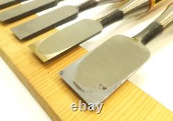 Japanese Chisel Nomi Oouchi Carpenter Tool Set of 5 wood working Hand Tools