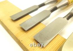 Japanese Chisel Nomi Oouchi Carpenter Tool Set of 5 wood working Hand Tools