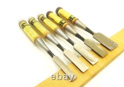 Japanese Chisel Nomi Oouchi Carpenter Tool Set of 5 wood working Hand Tools