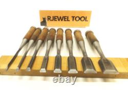 Japanese Chisel Nomi Ryumon Carpenter Tool Set of 8 wood working Hand Tools
