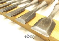 Japanese Chisel Nomi Ryumon Carpenter Tool Set of 8 wood working Hand Tools