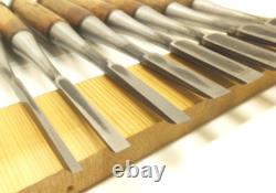 Japanese Chisel Nomi Ryumon Carpenter Tool Set of 8 wood working Hand Tools