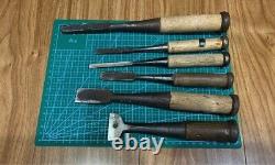 Japanese Chisel Nomi Set 6-Piece Woodworking Tool for Carpenters Japan