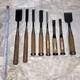 Japanese Chisel Nomi Set of 8 Chiyomitsu Zensaku Woodworking Tools