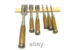 Japanese Chisel Nomi TAKASIBA Carpenter Tool Set of 6 Hand Tool wood working