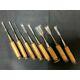 Japanese Chisel Nomi Tool Zensaku and other Woodwork Carpenter Set of 13 USED