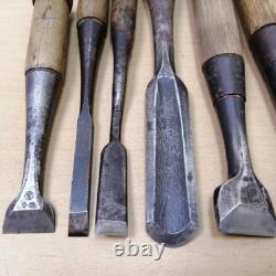 Japanese Chisel Set 14pcs Nomi Carving Tool Woodworking Marked Vintage