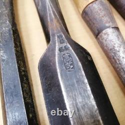 Japanese Chisel Set 14pcs Nomi Carving Tool Woodworking Marked Vintage